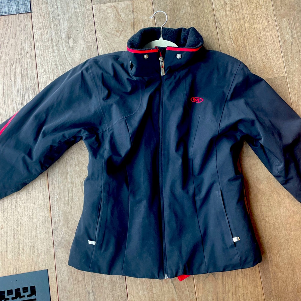 Marker Evolution women’s black ski jacket size 8